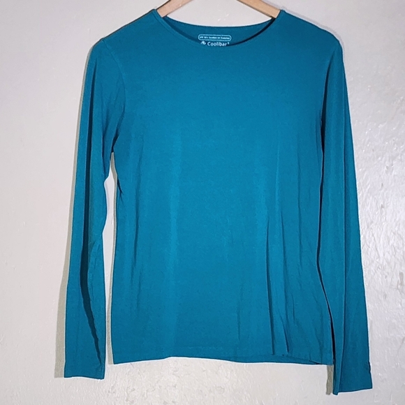 Coolibar Teal Long Sleeve Shirt - Picture 1 of 3